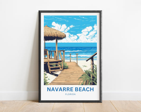 Navarre Beach Travel Poster