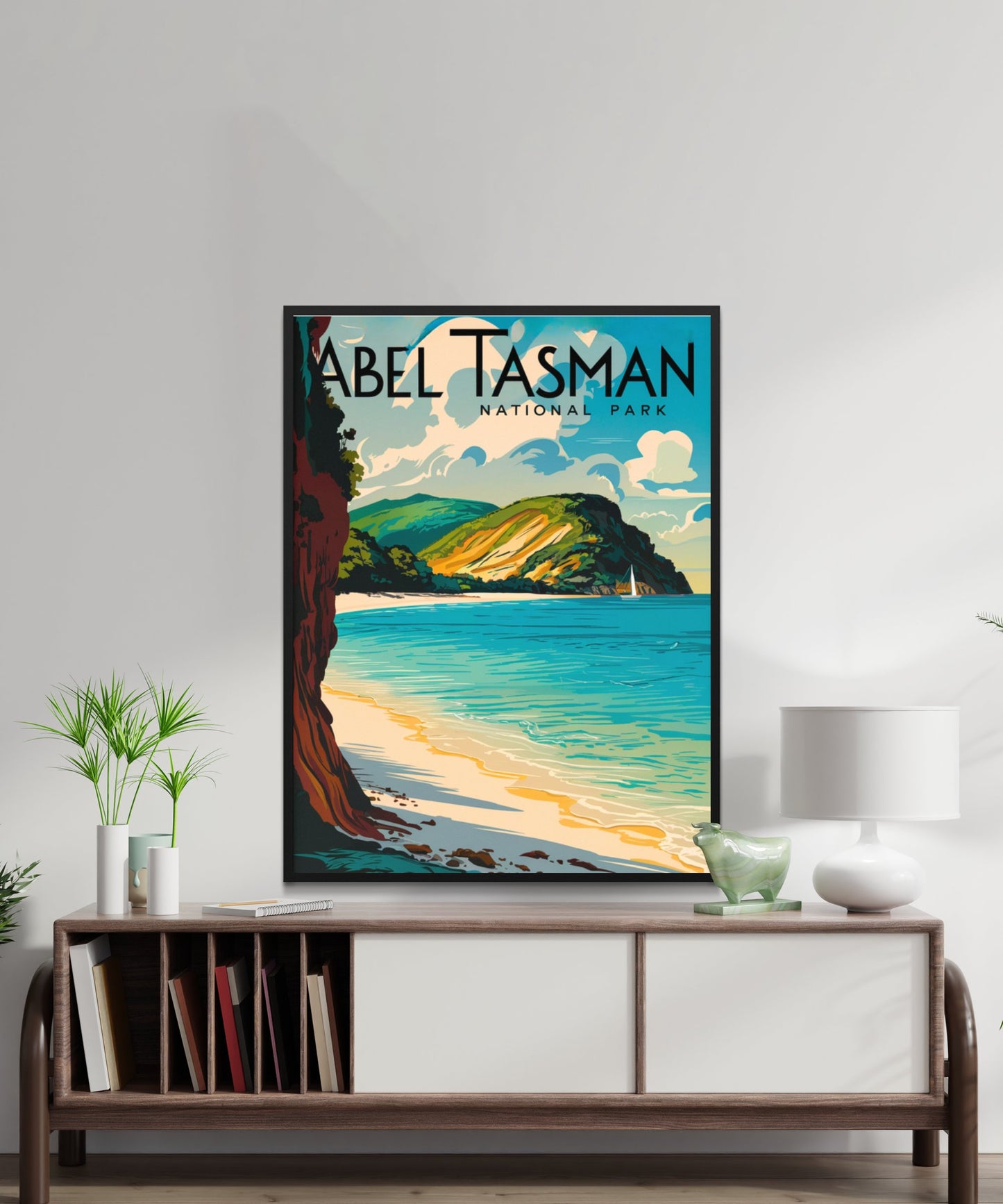 Abel Tasman Park  Vintage Travel Poster - Coastal Paradise