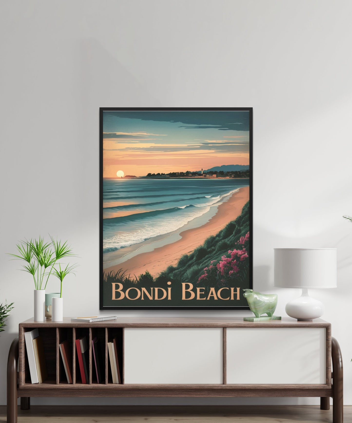 Bondi Beach Vintage Travel Poster