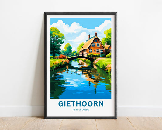 Giethoorn Travel Poster