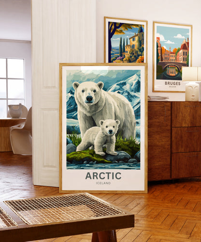 Arctic Travel Poster - Icy Landscape