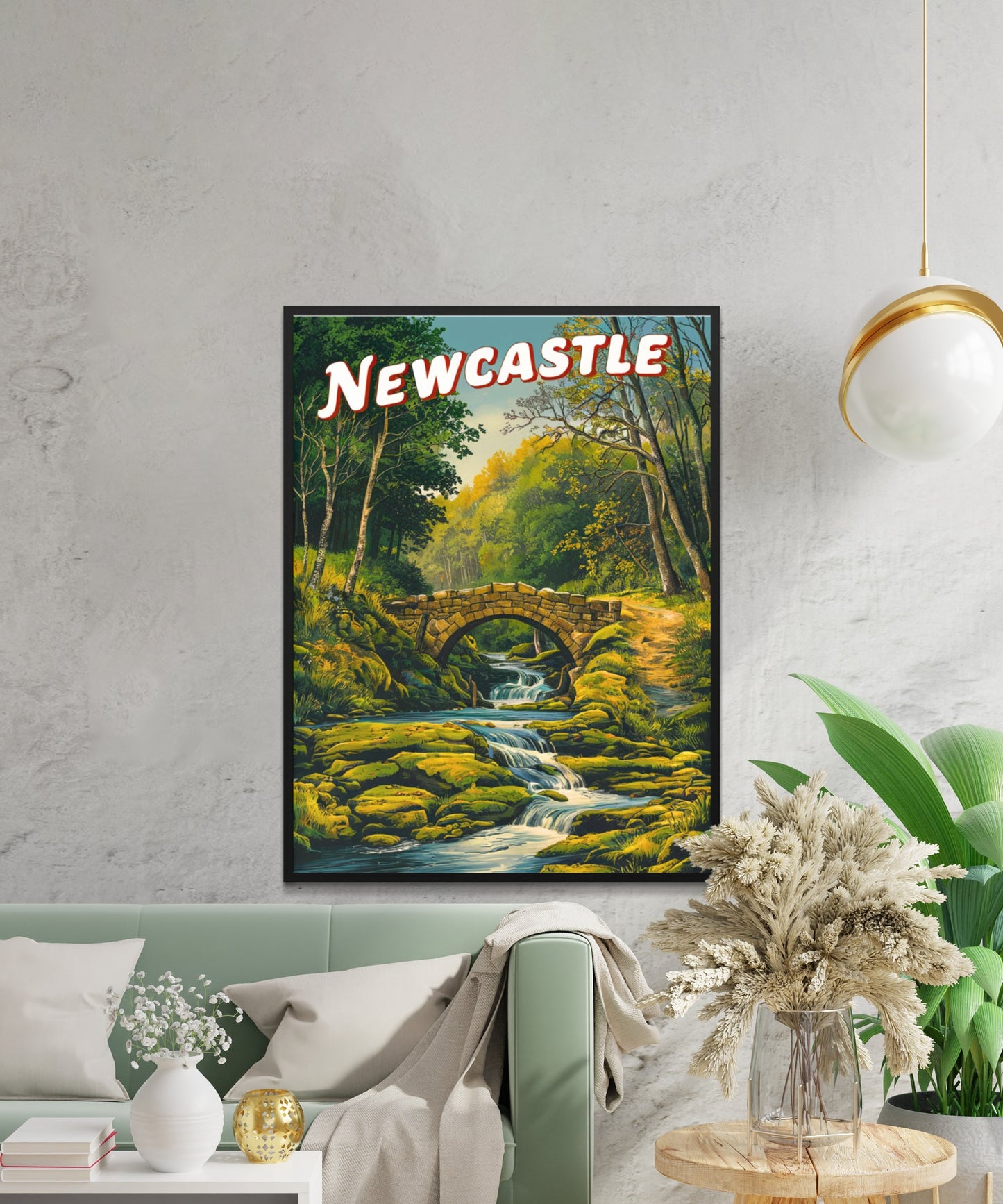 New Castle Vintage Travel Poster - Colonial Roots