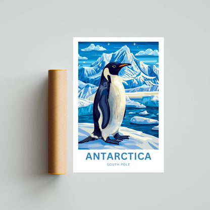 Antarctica Travel Poster