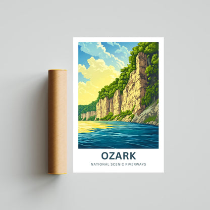 Ozark National Scenic Riverways Travel Poster