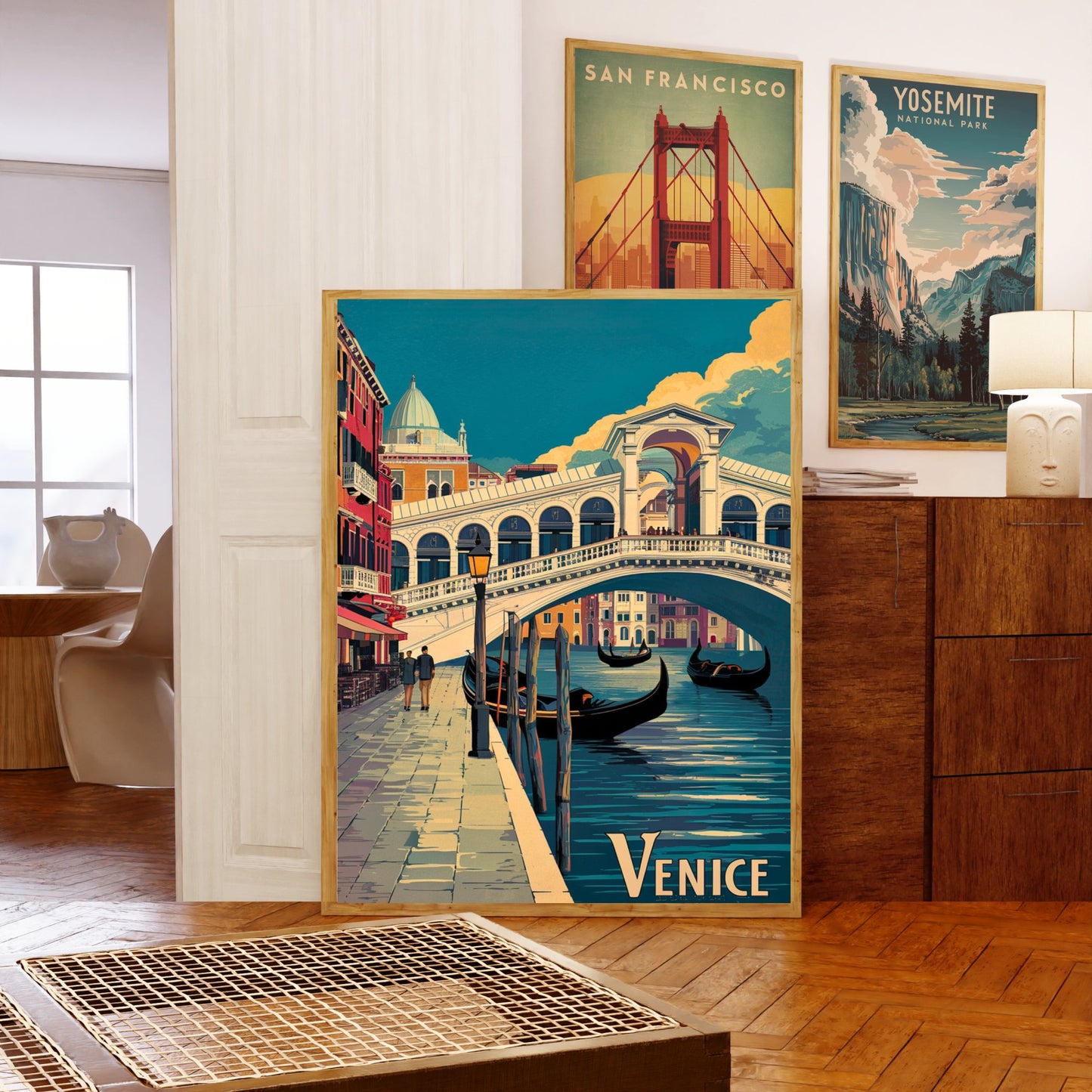 Venice Vintage Travel Poster - Classic Italian Charm