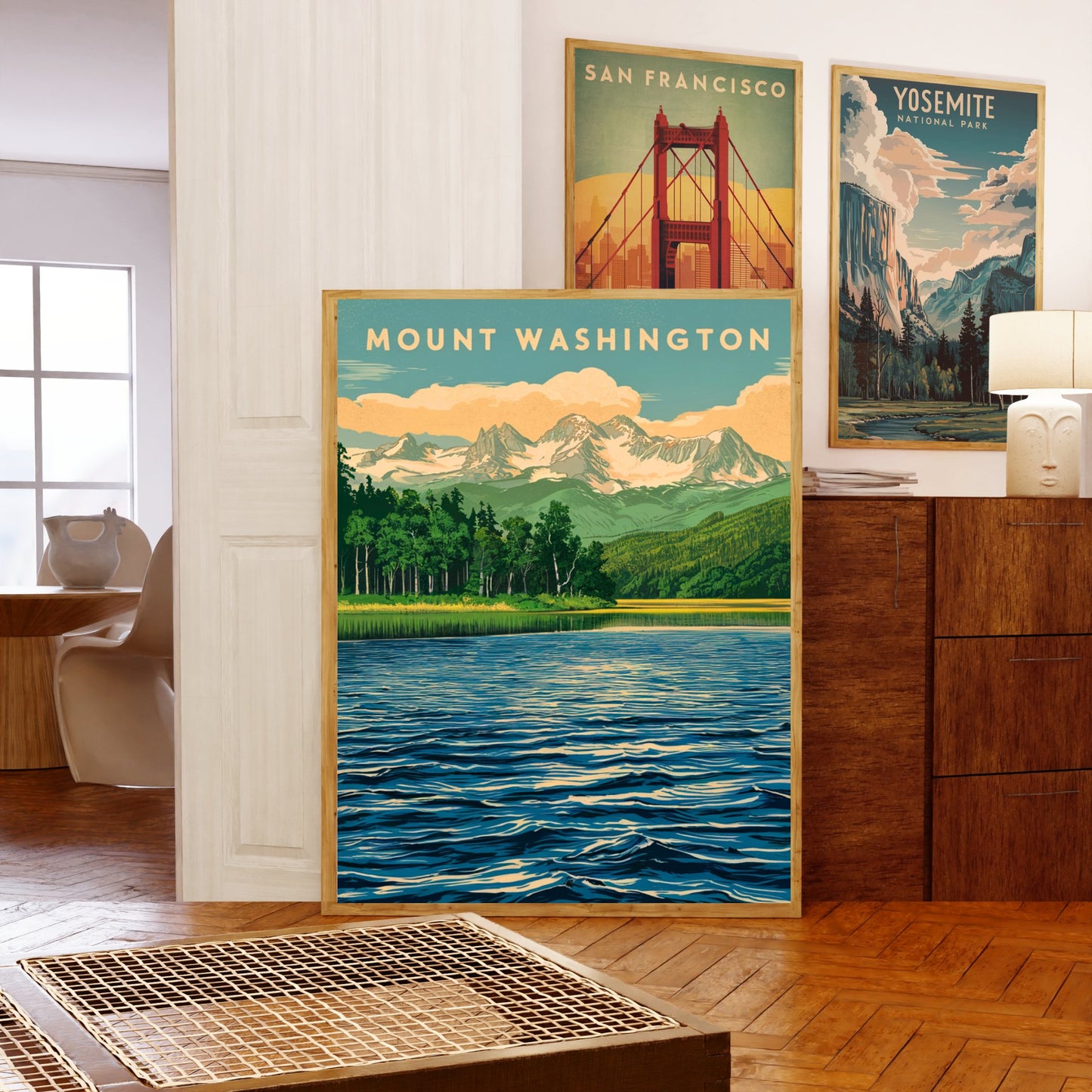 Mount Washington Vintage Travel Poster