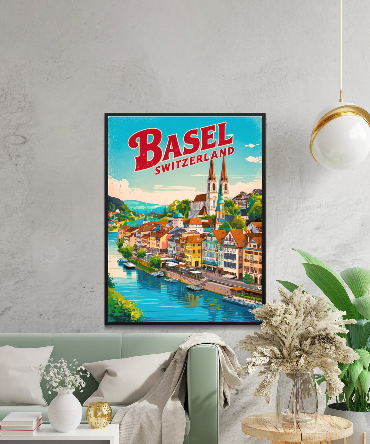 Basel Vintage Travel Poster