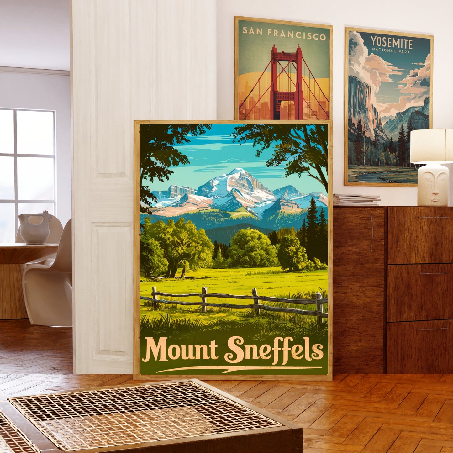 Mount Sneffels Vintage Travel Poster