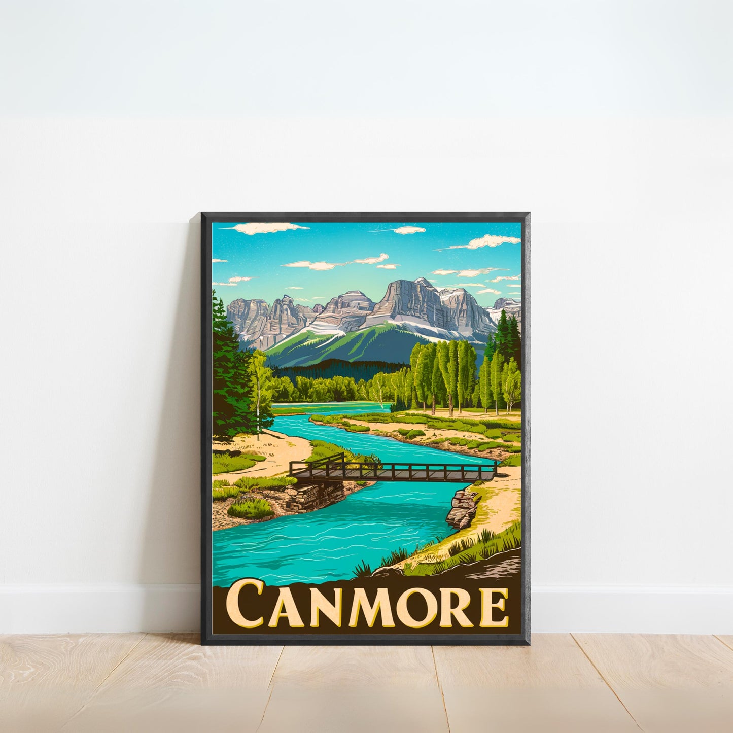 Canmore Vintage Travel Poster