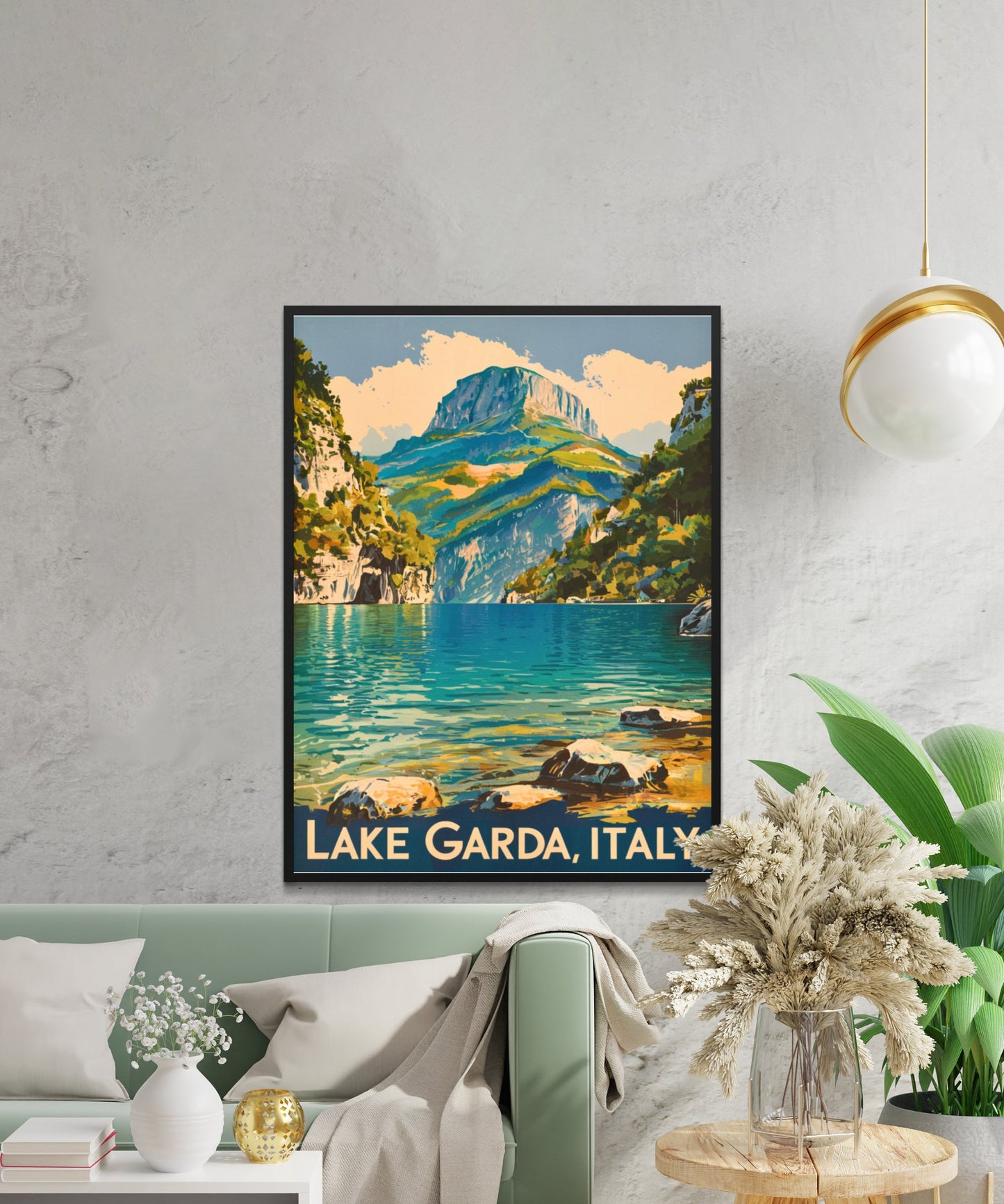 Lake Garda Vintage Travel Poster - Shores and Serenity