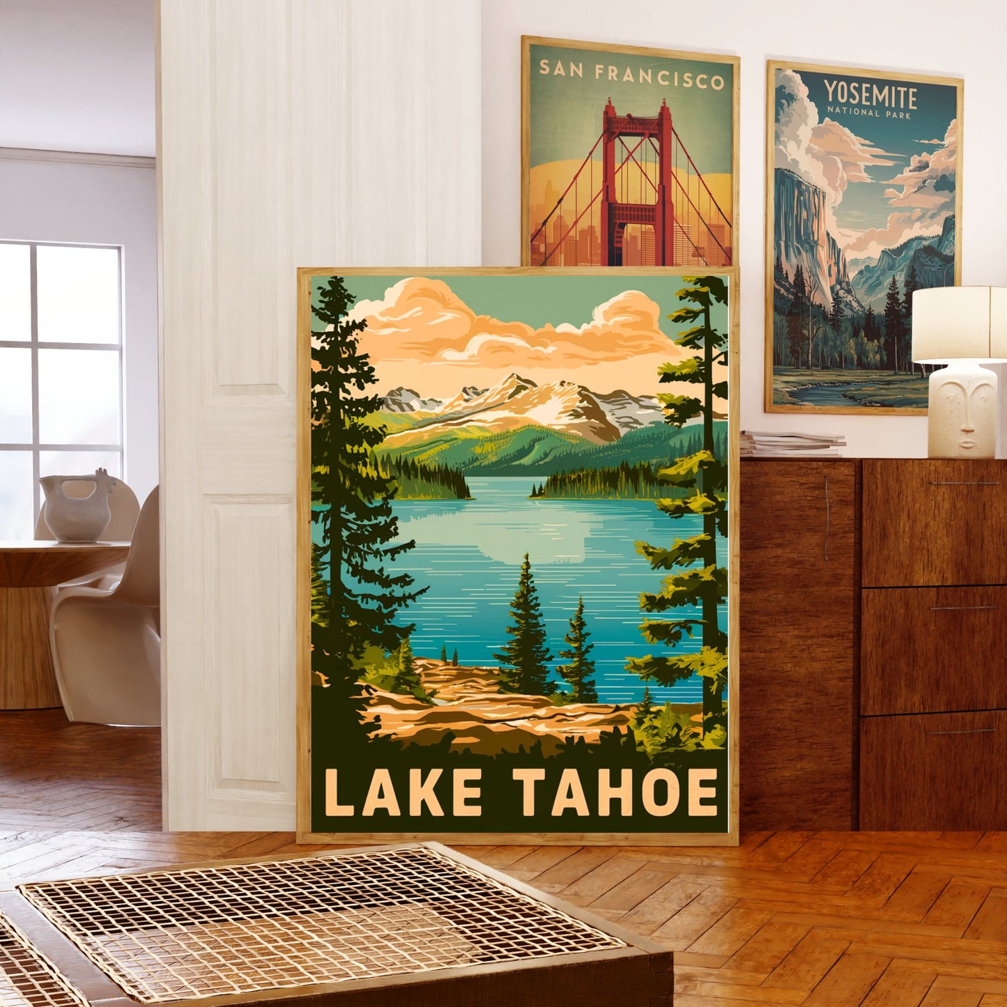 Lake Tahoe Vintage Travel Poster - Tranquil Haven