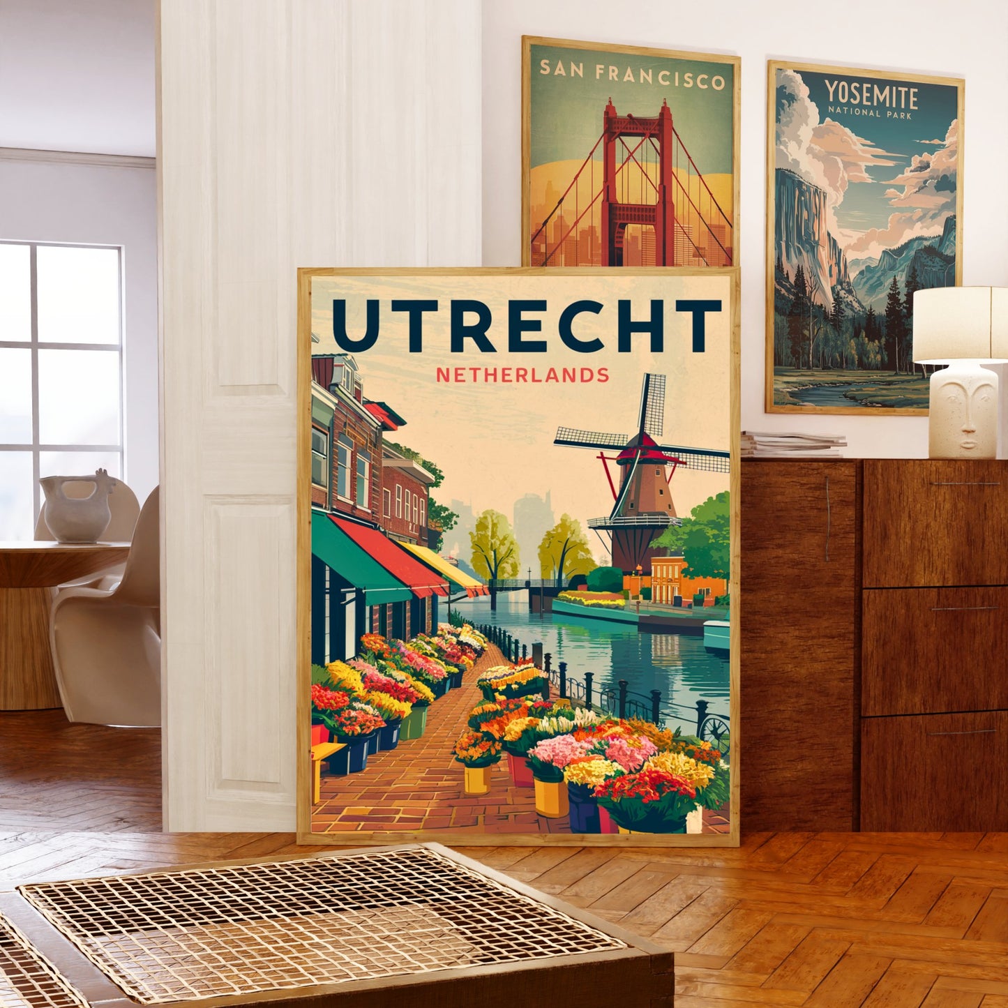 Utrecht Vintage Travel Poster