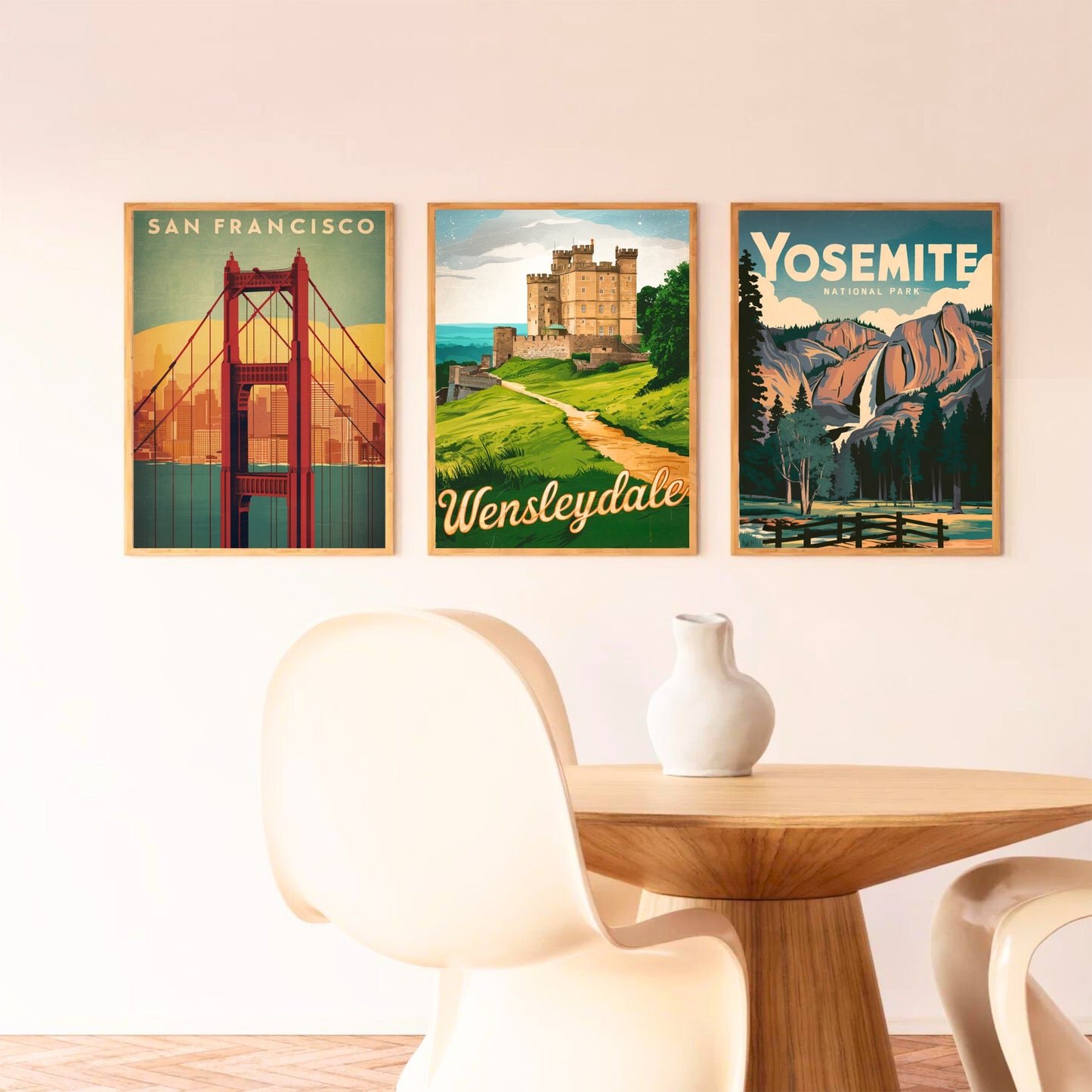 Wensleydale Vintage Travel Poster - Historic Abbey