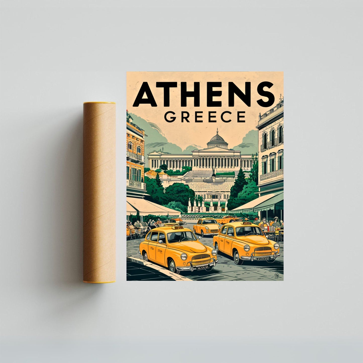 Athens Vintage Travel Poster