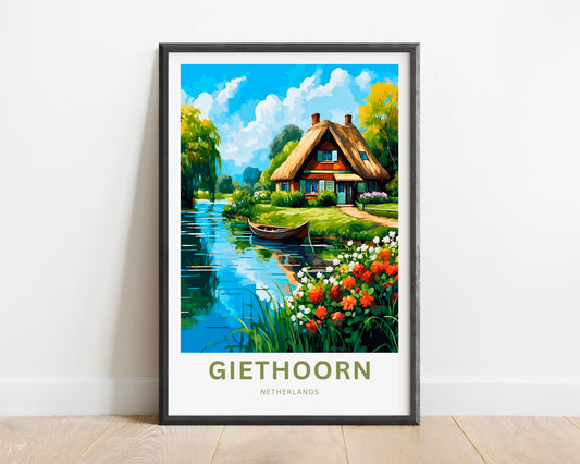Giethoorn Travel Poster