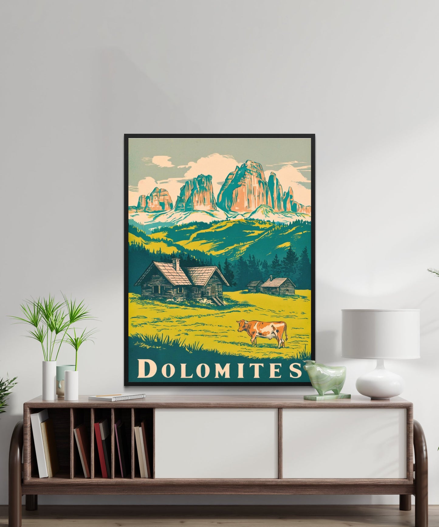 Dolomites Vintage Travel Poster