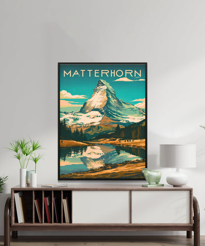 Matterhorn Vintage Travel Poster