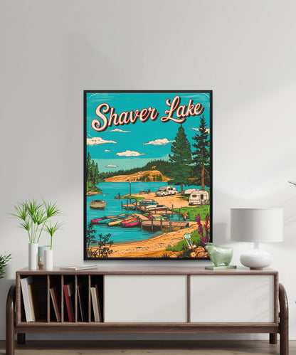 Shaver Lake Vintage Travel Poster