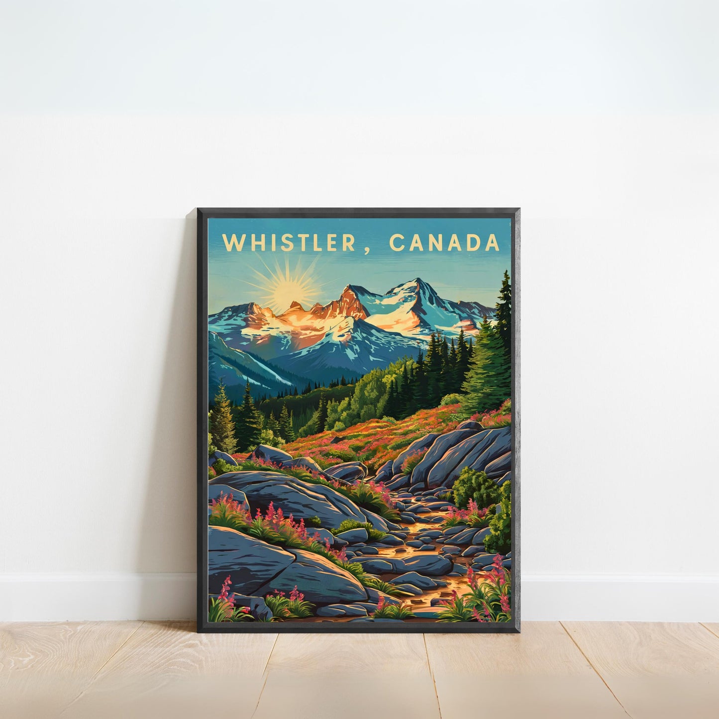 Whistler Vintage Travel Poster