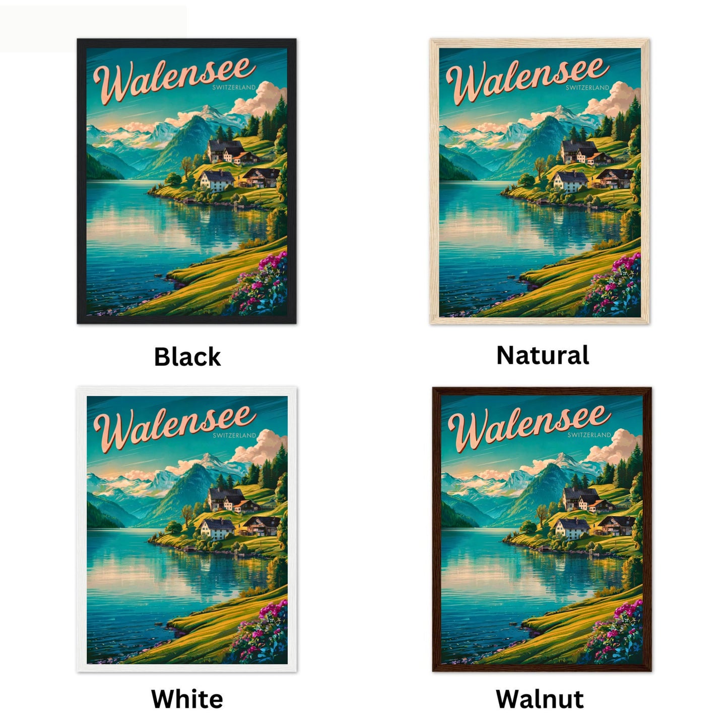 Walensee Vintage Travel Poster - Switzerland's Hidden Gem