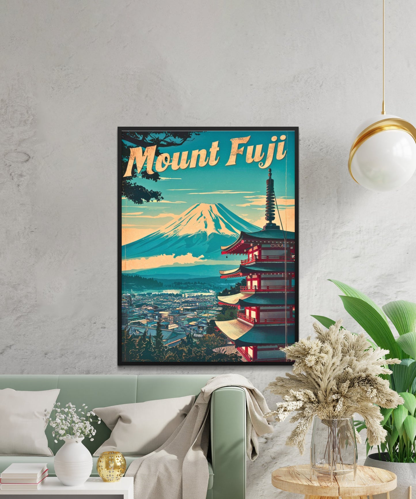 Mount Fuji Vintage Travel Poster - Retro Charm