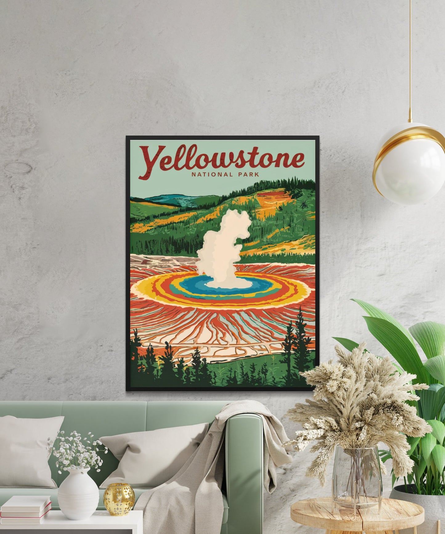 Yellowstone Vintage Travel Poster