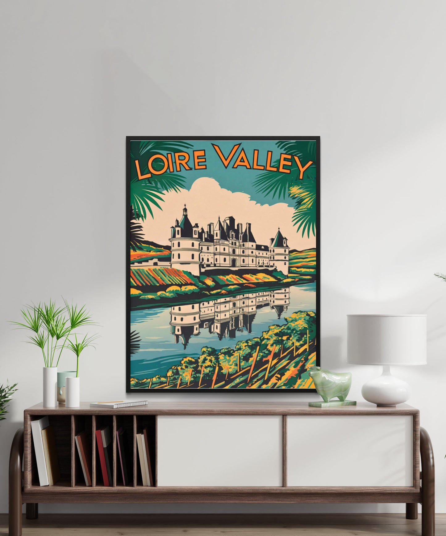 Loire Valley Vintage Travel Poster