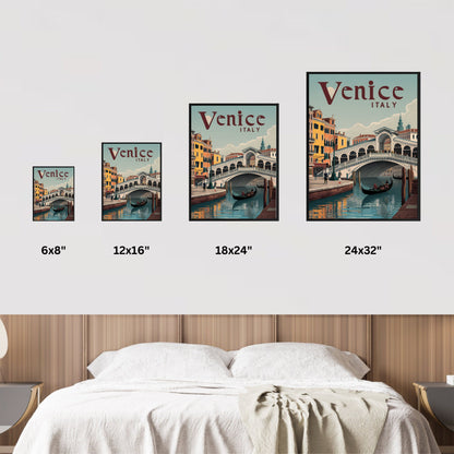 Venice Vintage Travel Poster -Timeless Canals