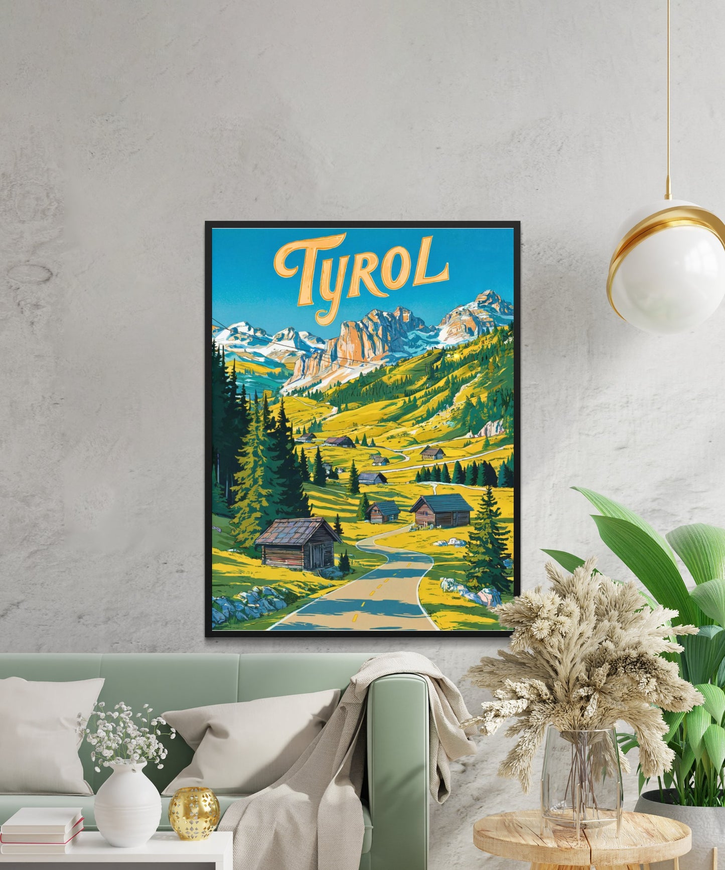 Tyrol Vintage Travel Poster  - Austria's Majestic Mountain Haven