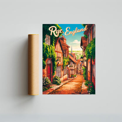 Rye Vintage Travel Poster