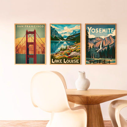 Lake Louise Vintage Travel Poster - Timeless Elegance