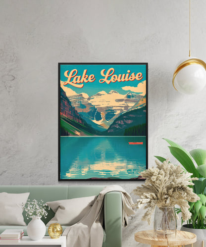 Lake Louise Vintage Travel Poster - Scenic Wonderland