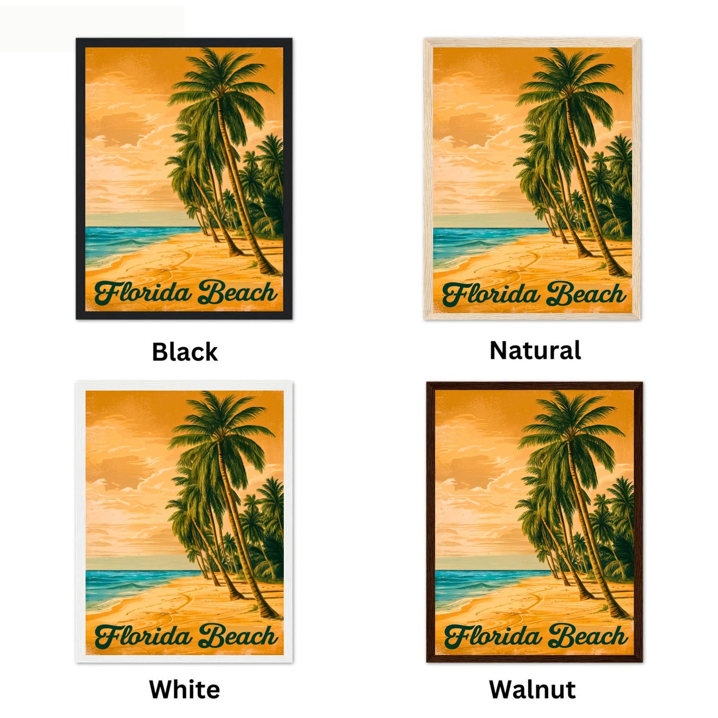 Florida Vintage Travel Poster - Coastal Glamour