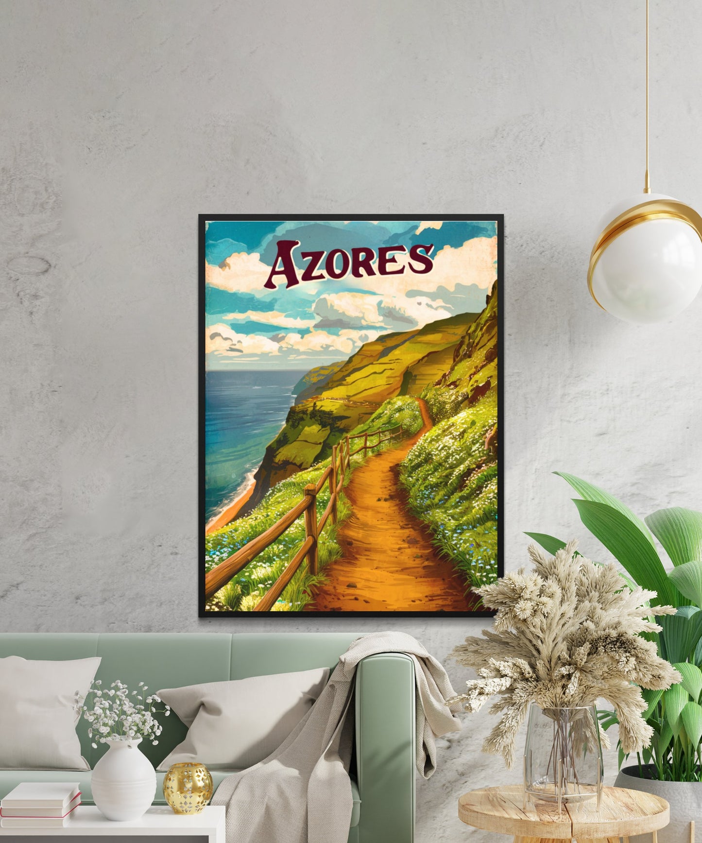 Azores Vintage Travel Poster