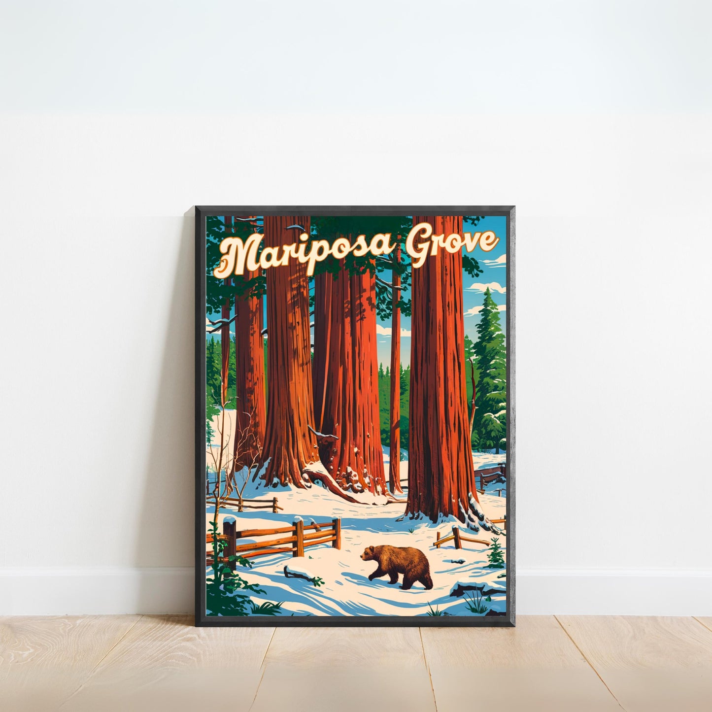 Mariposa Grove Vintage Travel Poster