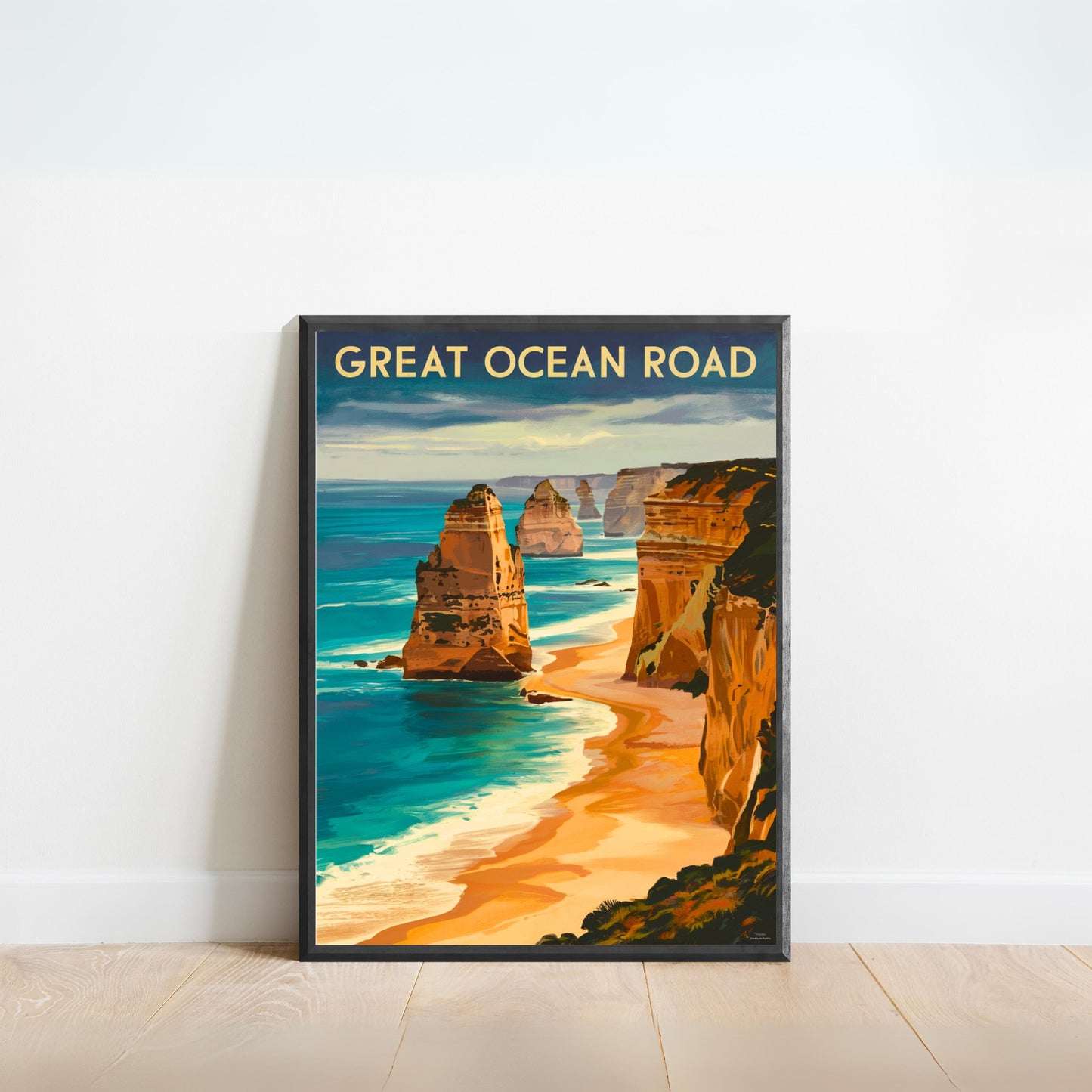 Great Ocean Road Vintage Travel Poster