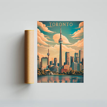 Toronto Vintage Travel Poster