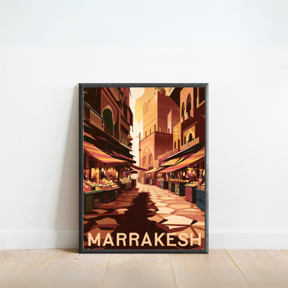 Marrakesh Vintage Travel Poster (Copy)