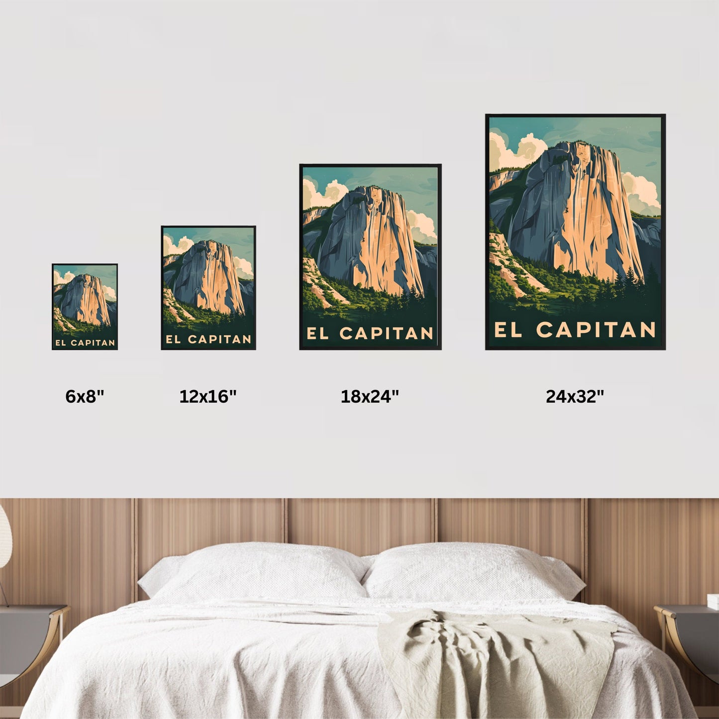 Yosemite El Capitan Vintage Travel Poster