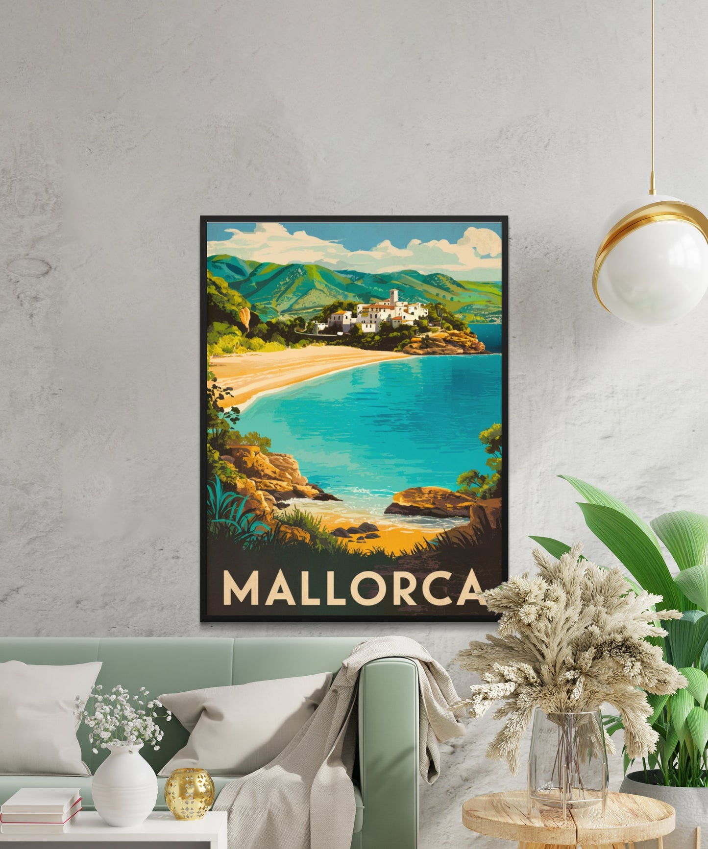 Mallorca Vintage Travel Poster