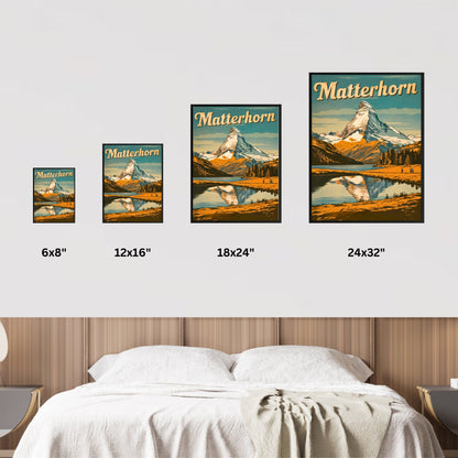 Matterhorn Vintage Travel Poster - Timeless Beauty