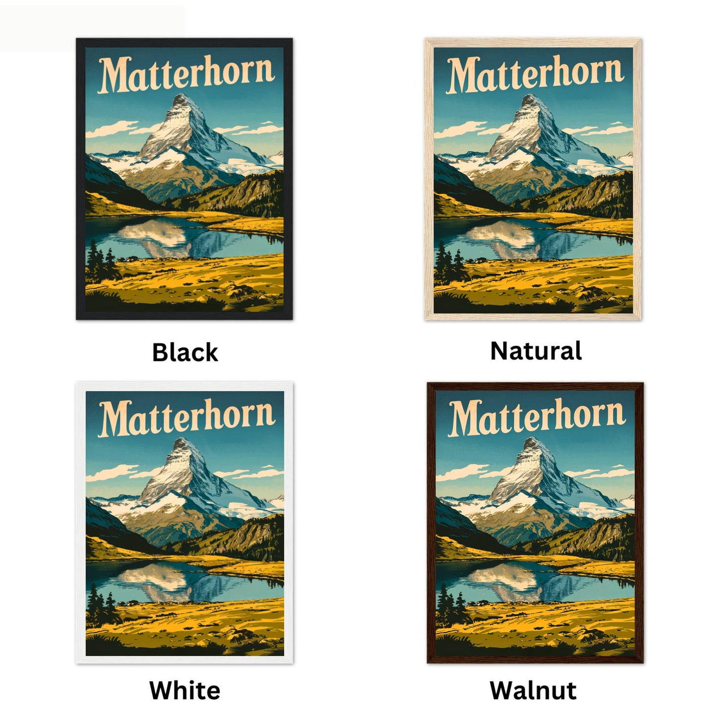 Matterhorn Vintage Travel Poster - Alpine Adventure