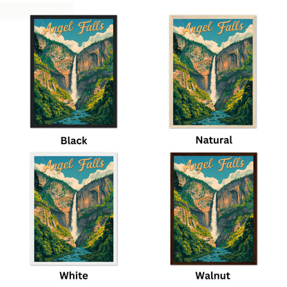 Angel Falls Vintage Travel Poster