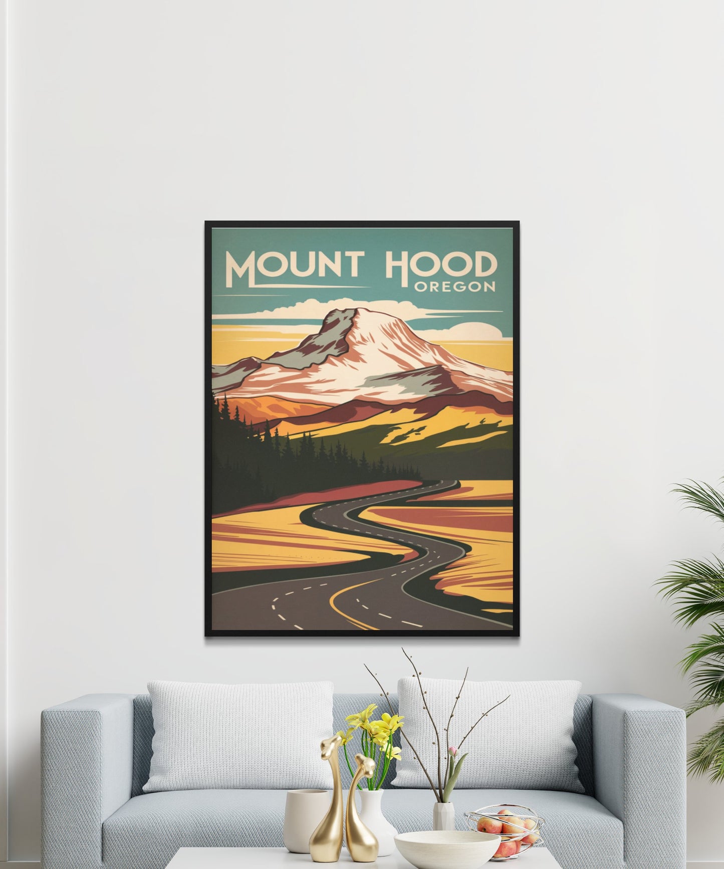 Mount Hood Vintage Travel Poster - Cascade Majesty