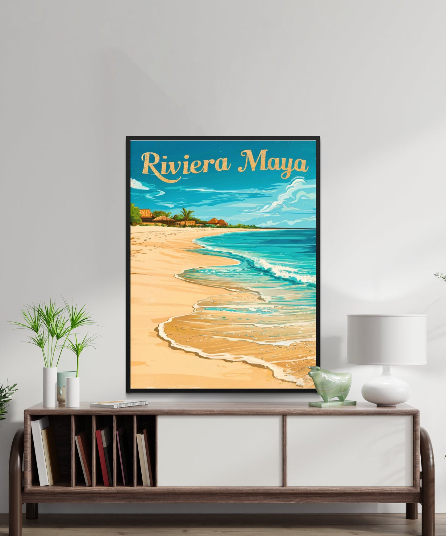 Riviera Maya Vintage Travel Poster