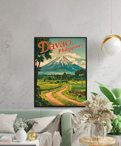 Davao Vintage Travel Poster - Province in the Philippines