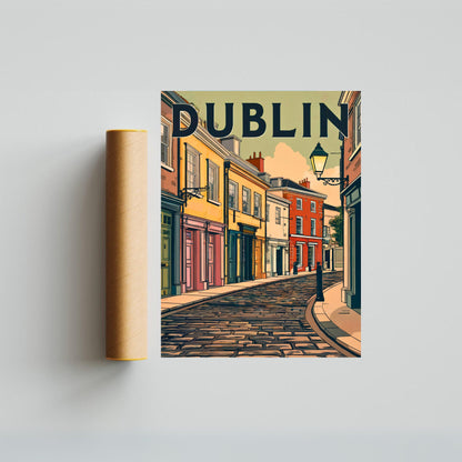 Dublin Vintage Travel Poster