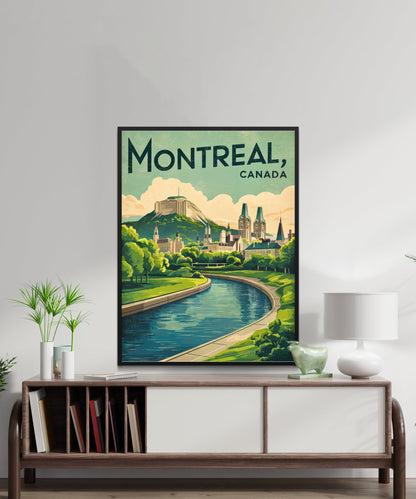 Montreal Vintage Travel Poster