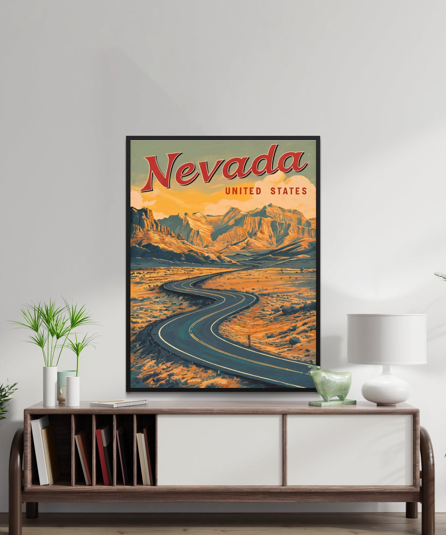 Nevada Vintage Travel Poster