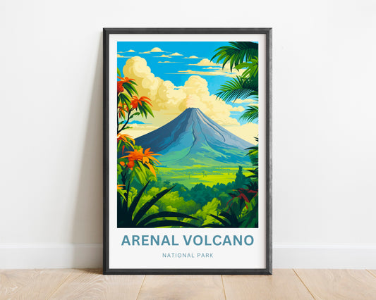 Arenal Volcano National Park Travel Poster